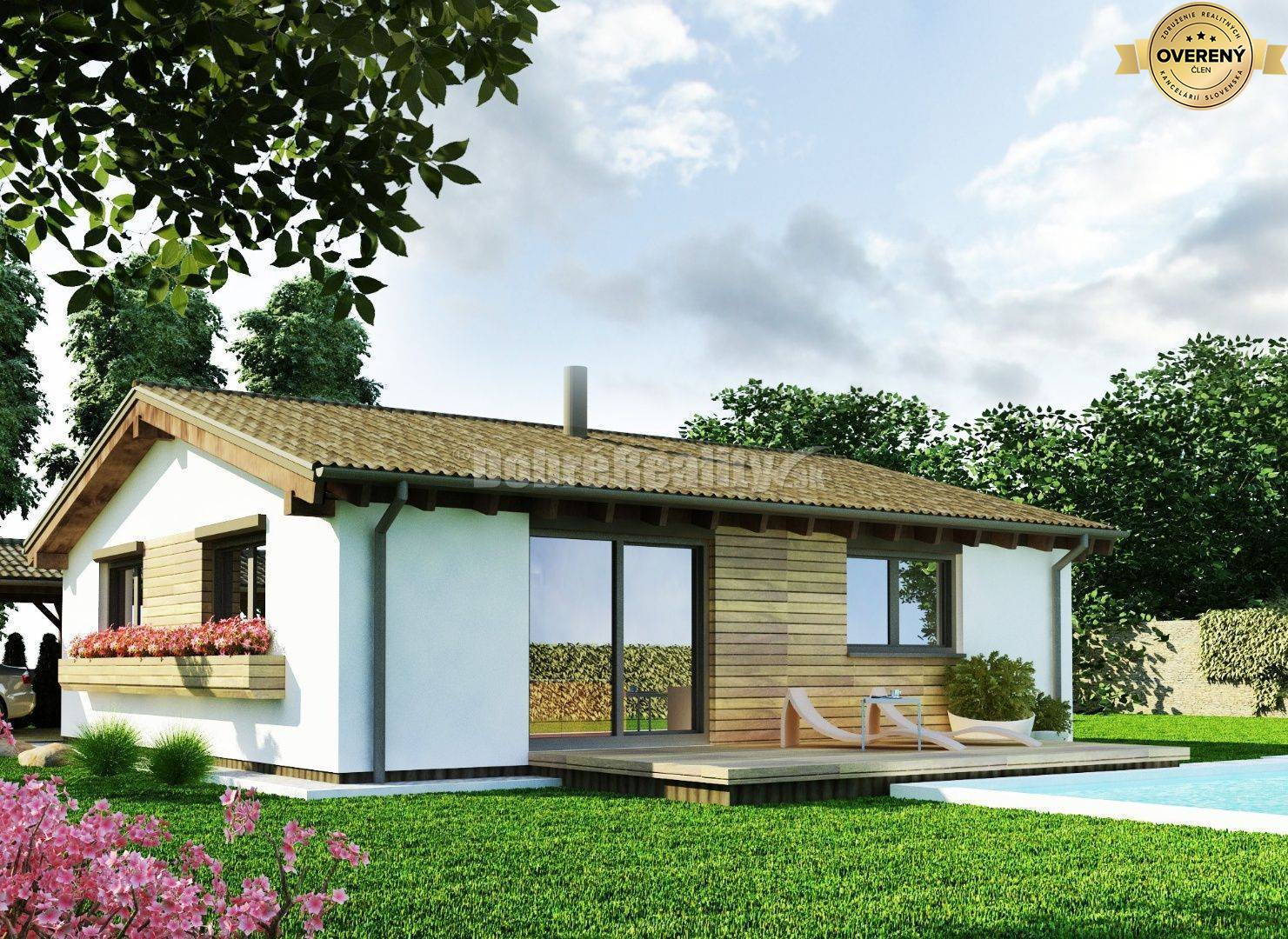 BUNGALOV - LUXURY - Nízkoenergetický dom (Drevodom) - 11km od NItry! S