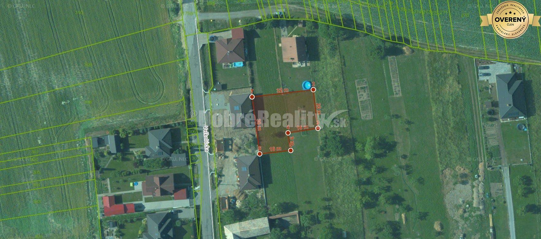 PREDAJ: Veľká Lúka - Záhumnie - pozemok pre rodinný dom, 772 m2