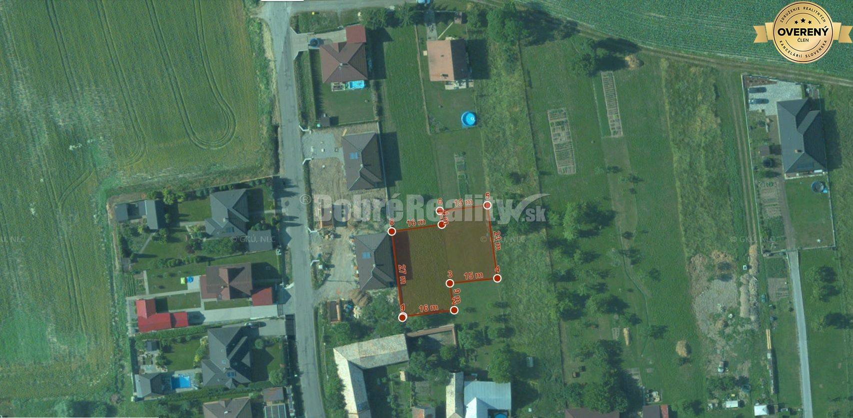 PREDAJ: Pozemok pre rodinný dom, 765 m2, Veľká Lúka, okres Zvolen