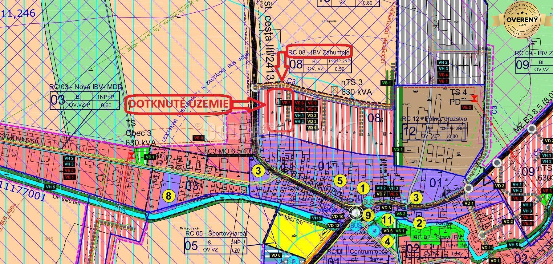 PREDAJ: Pozemok pre rodinný dom, 765 m2, Veľká Lúka, okres Zvolen