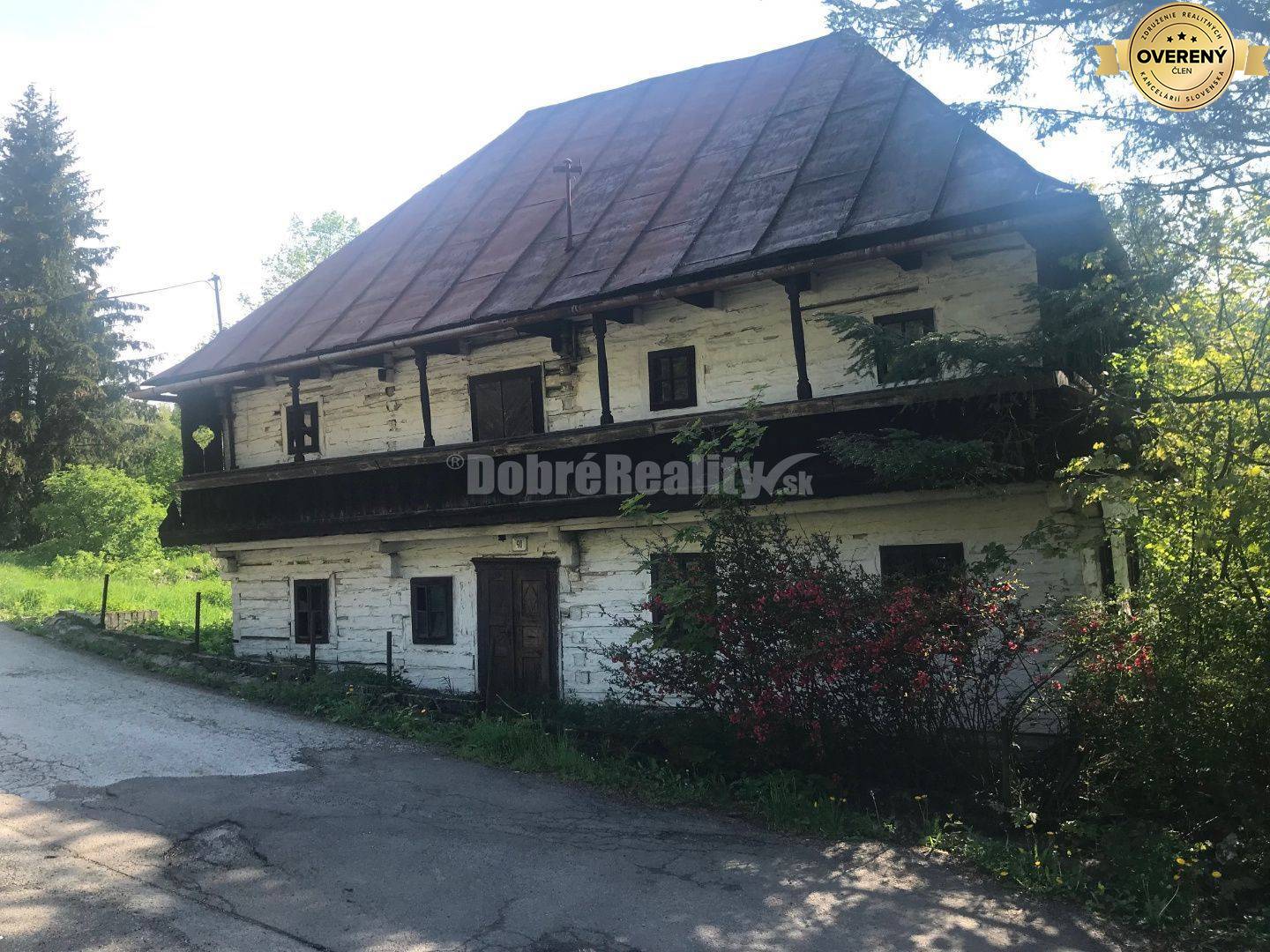 PREDAJ POSLEDNÁ pôvodná banícka drevenica 216m2, Kremnické Bane, Krem