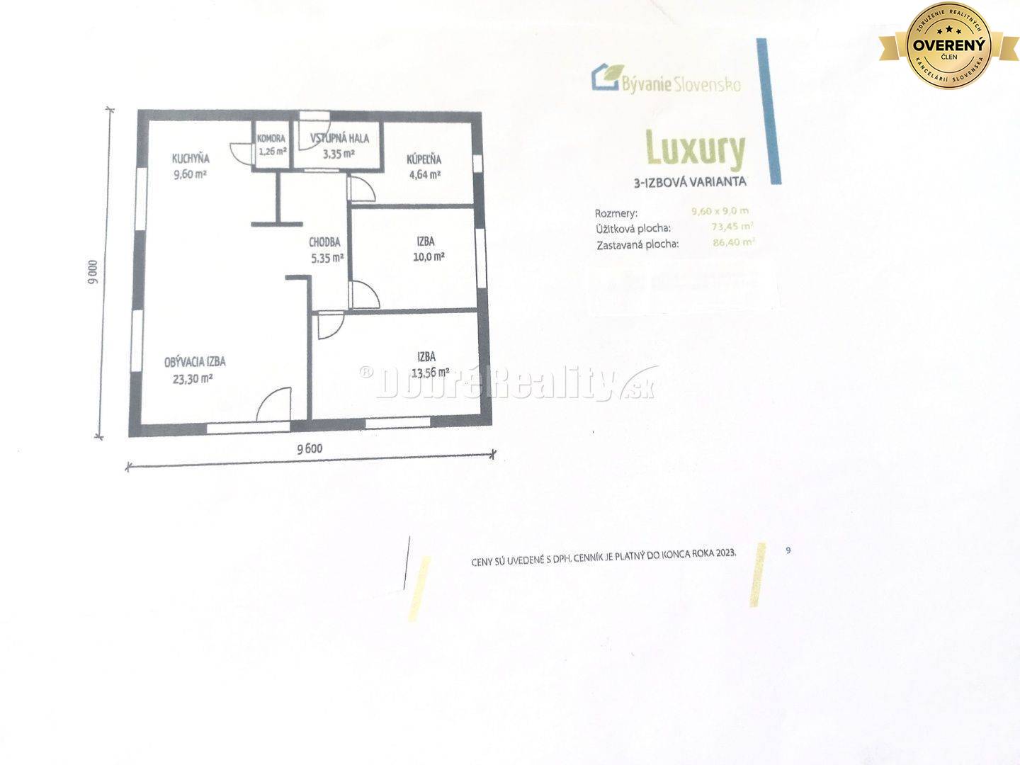 PREDAJ: Výstavba nízkoenergetického drevodomu Luxury na pozemku v Seme