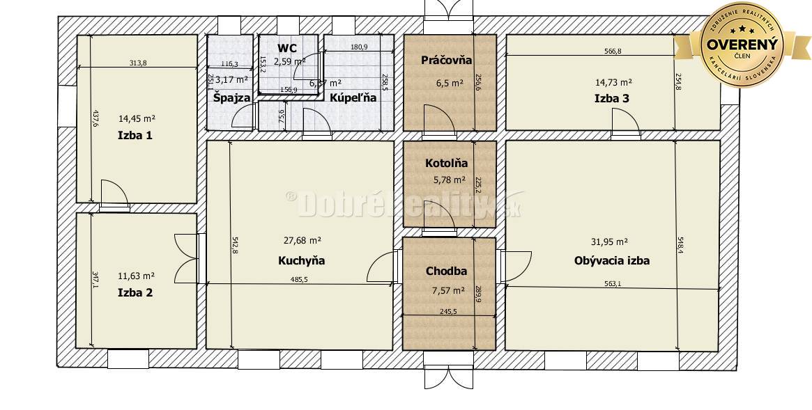 REZERVOVANÝ: Pôvodný starohorský dom pod lesom, 154 m2, Staré Hory - N