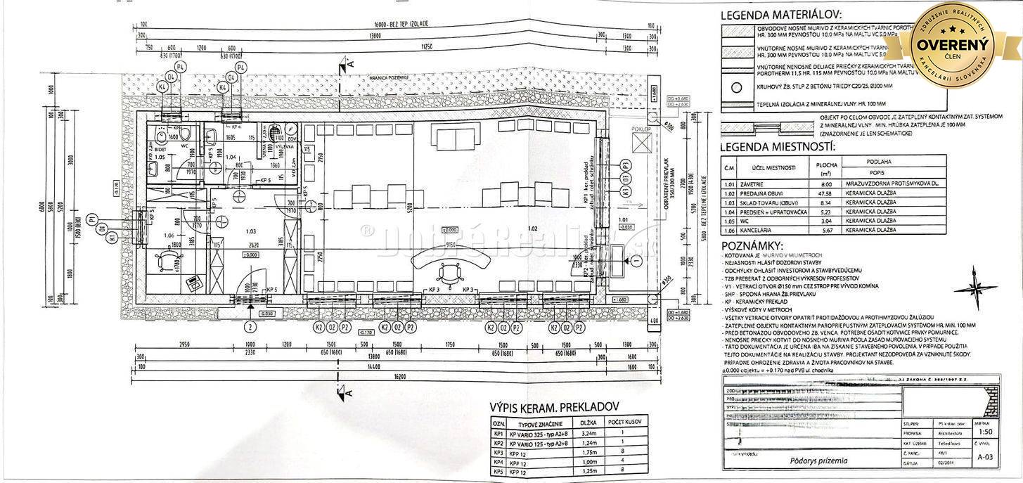 Dobré reality - predaj obchodné priestory 77.86m2 na prízemí v centre
