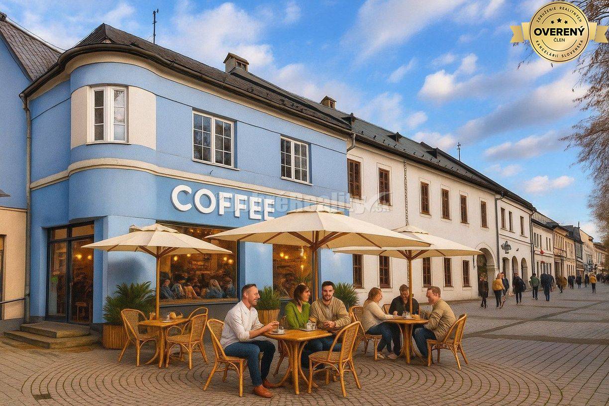 DOBRÉ REALITY - Priestory vhodné pre KAVIAREŇ s CUKRÁRŇOU priamo na Ná