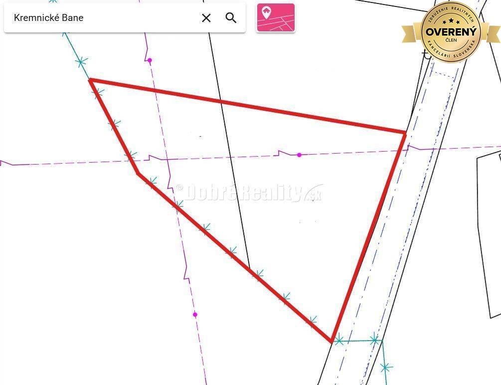 DOBRÉ REALITY - PREDAJ - stavebný pozemok Kremnické Bane, okres Žiar n