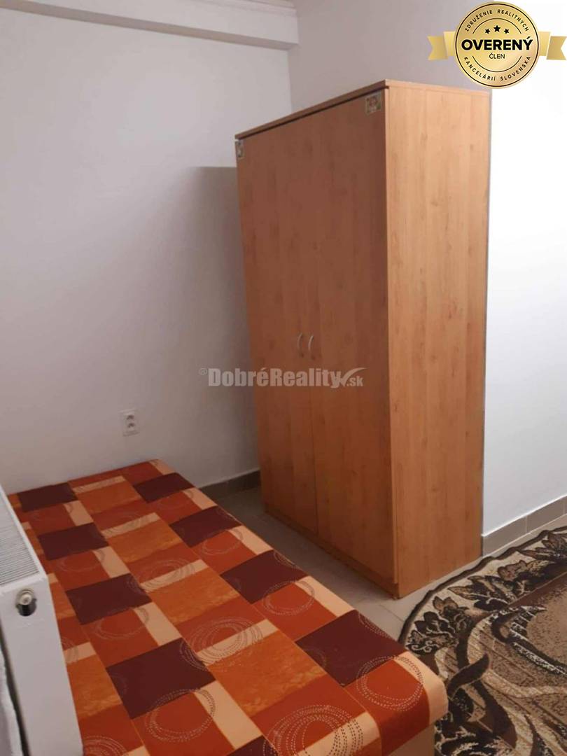 Dobré reality- IZBA na prenájom pre 1 osobu + záhrada za domom k užíva