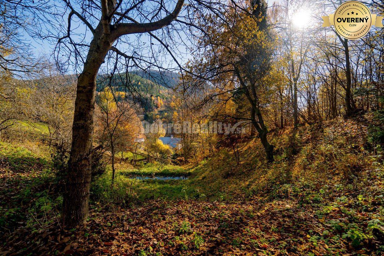 PREDAJ: Tajuplná záhrada s jazierkom a banským potôčikom, 1927 m2, Špa