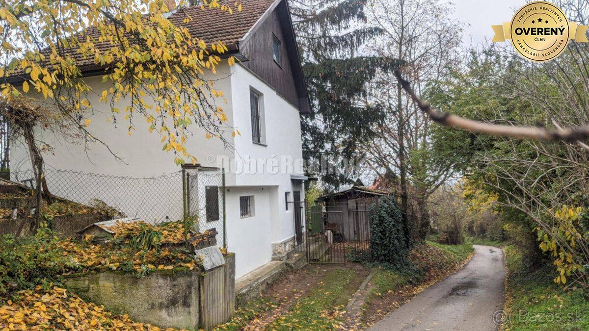 Dobré Reality ponúkajú na predaj viničný domček v tichej lokalite Star