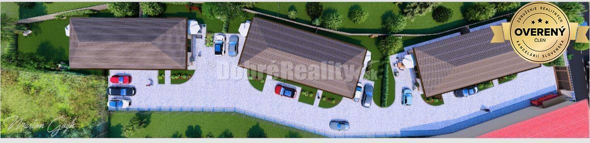 Moderný PROJEKT VLČANY, 3 a 4-izbové práve dokončené Dvojdomy, na pred