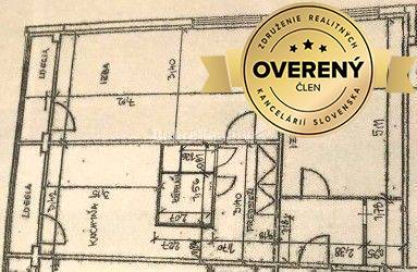 PREDAJ: NÁDHERNÝ, VEĽKÝ 3 IZBOVÝ BYT S 2 x LOGGIOU, THK