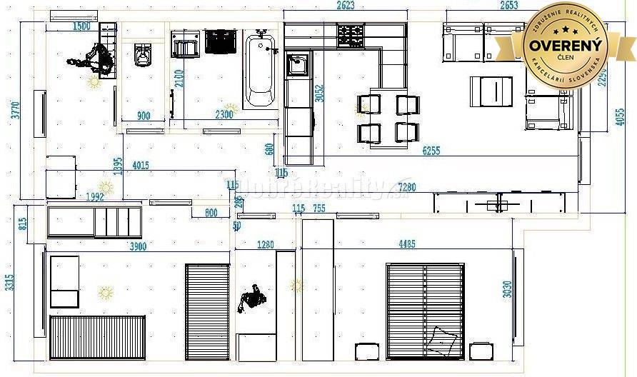 PRENÁJOM: MODERNÝ 3 IZBOVÝ BYT S TERASOU A GARÁŽOVÝM STÁTÍM, BELVEDER
