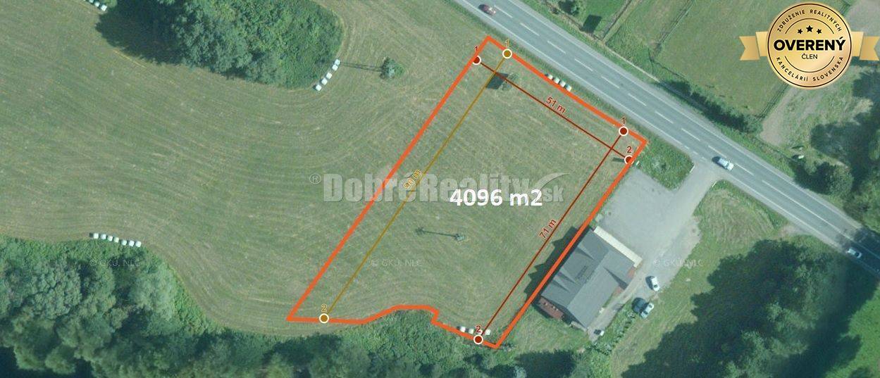 PREDAJ: Pozemok pre investíciu a podnikanie, 4096 m2, Podbrezová - Lop