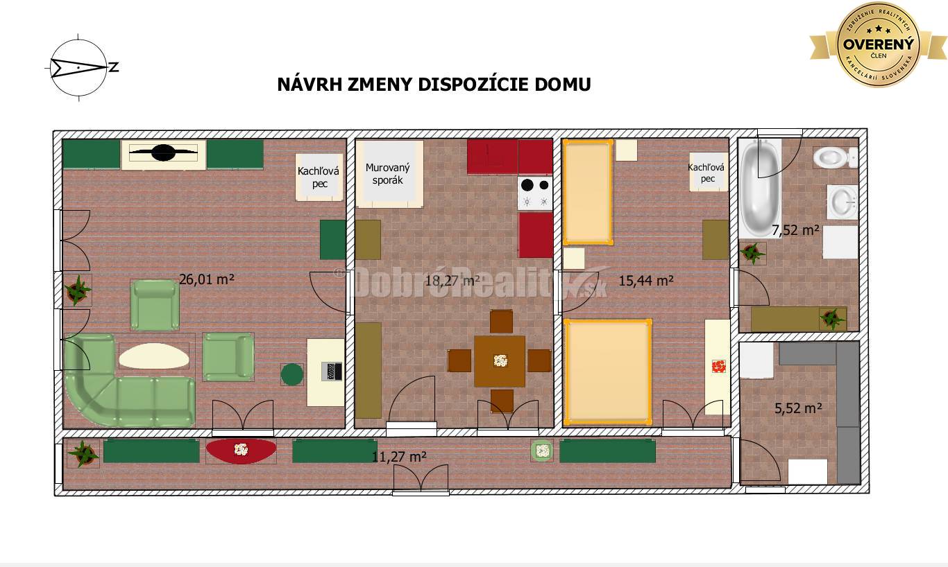 ZA NOVÚ, NIŽŠIU CENU - Gazdovstvo pod Strmým hrbom, 98 m2, Ratkovské B