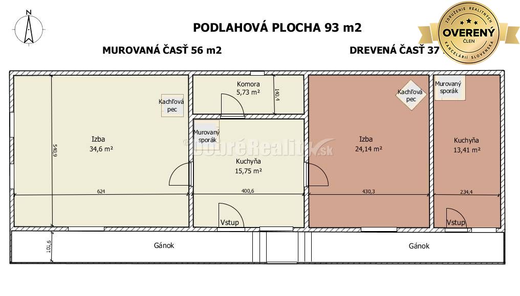 Chalúpka na Dedine s pekným pozemkom pri potoku, 93 m2, Braväcovo