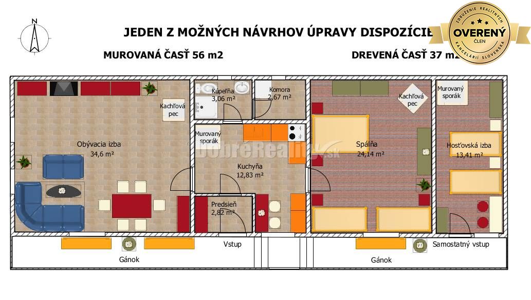 Chalúpka na Dedine s pekným pozemkom pri potoku, 93 m2, Braväcovo
