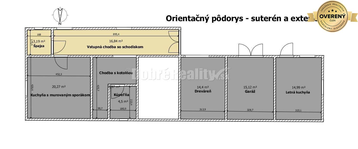 Gazdovský rodinný dom v tichej ulici, 123 m2, Polomka