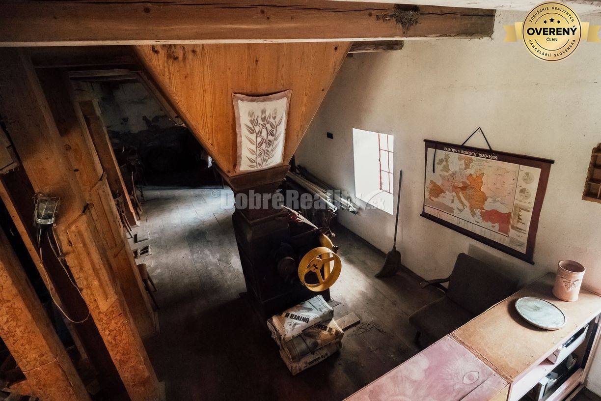 PREDAJ: Historický mlyn s náhonom, obytnou časťou a samostatným domom,