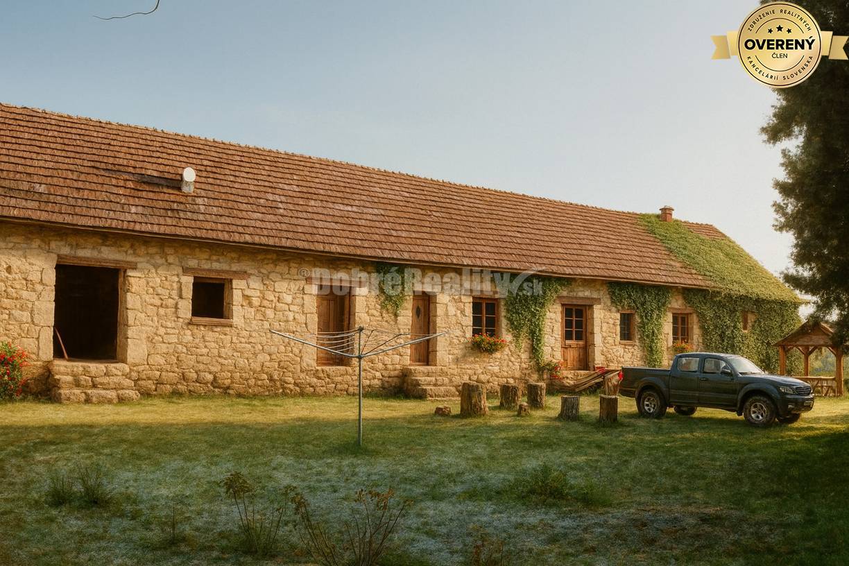 Dobré Reality ponúkajú Gazdovský dvor – unikátny vidiecky majetok