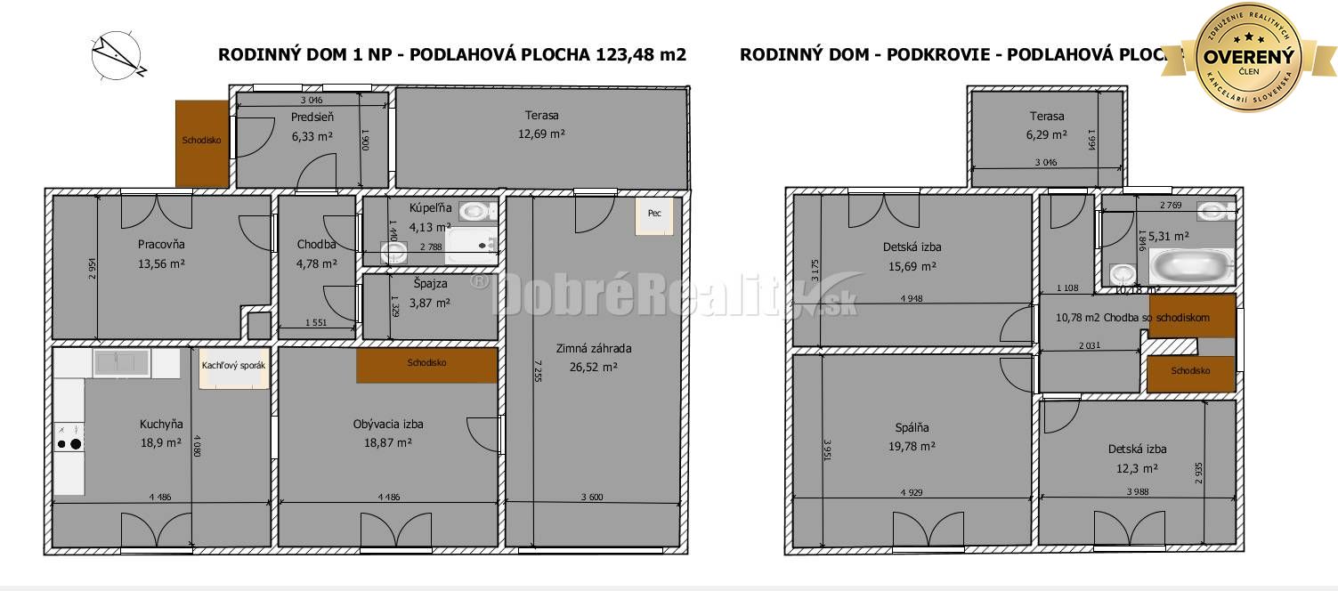 Dom so zimnou záhradou a obytnou prístavbou, 283 m2, Čierny Balog