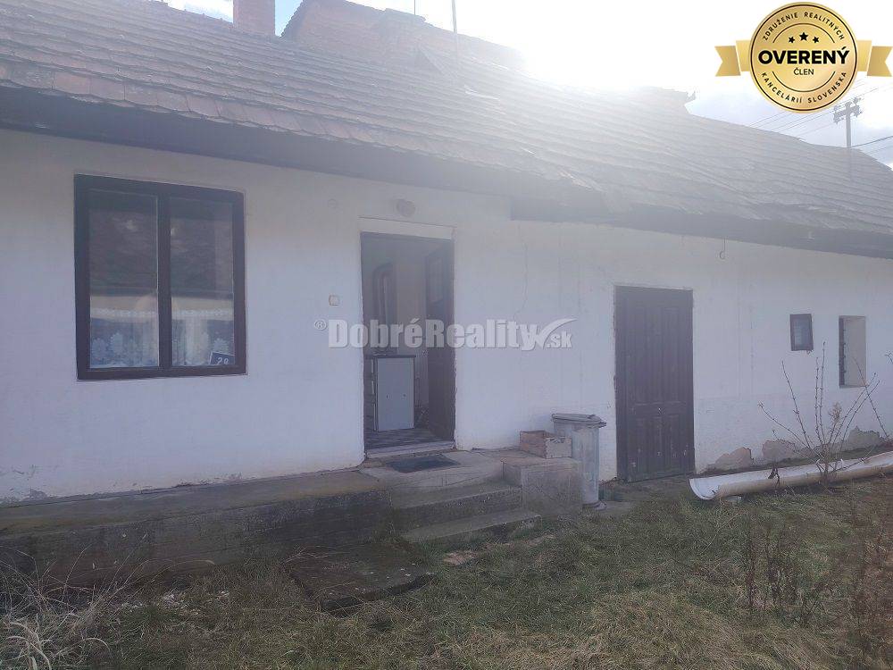 RK Dobré reality predáva dom s viničným domčekom v obci Bajtava
