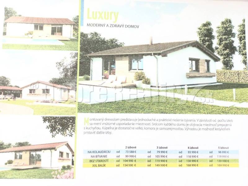 PREDAJ: Výstavba montovaného drevodomu Luxury